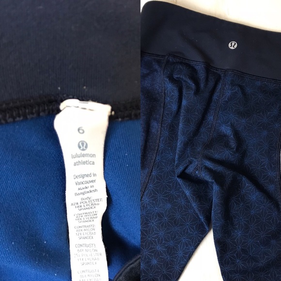 Lululemon Wunder Under Sashiko patchwork tight 6 - Picture 4 of 8